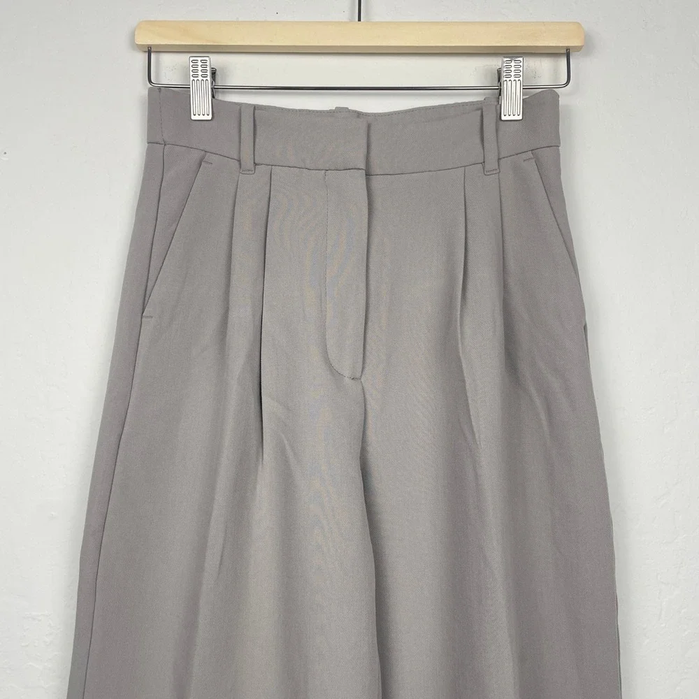 NWT Abercrombie and Fitch A&F Sloane Tailored Wide Leg Pant Size 26 / 2R - Picture 4 of 16